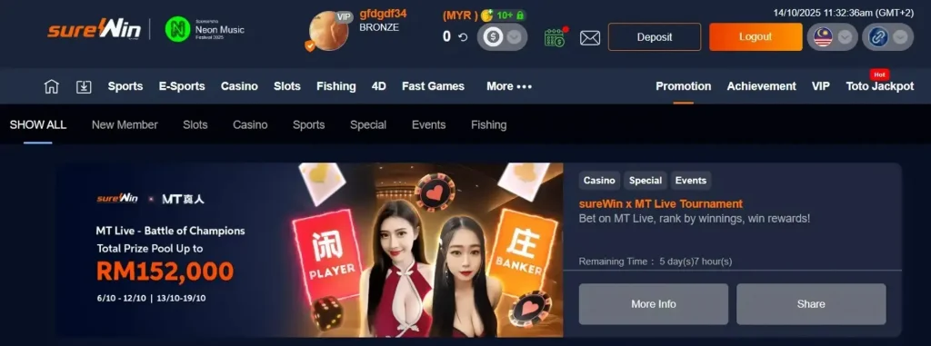 Surewin Bonus